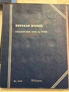 lot 16 image: Buffalo Nickels and Book