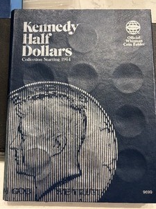 lot 17 image: Kennedy Half Dollars and Book