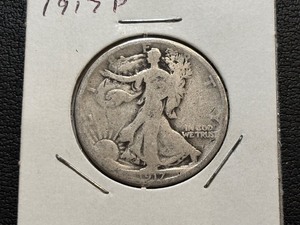 lot 29 image: 1917 Walking Liberty Half Dollar