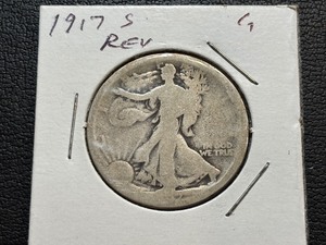 lot 31 image: 1917-S Reverse Walking Liberty Half Dollar