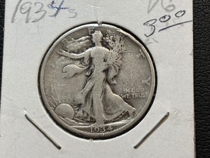 lot 33 image: 1934-S Walking Liberty Half Dollar