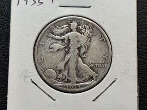 lot 34 image: 1935 Walking Liberty Half Dollar