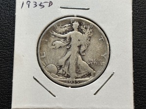 lot 35 image: 1935-D Walking Liberty Half Dollar