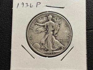 lot 37 image: 1936 Walking Liberty Half Dollar