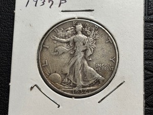 lot 40 image: 1937 Walking Liberty Half Dollar