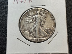 lot 48 image: 1941-D Walking Liberty Half Dollar