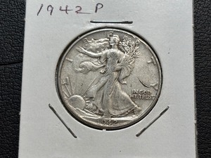 lot 50 image: 1942 Walking Liberty Half Dollar