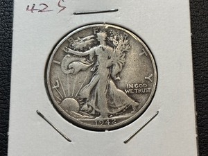 lot 51 image: 1942-S Walking Liberty Half Dollar