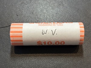 lot 147 image: Roll of Uncirculated State Quarters West Virginia