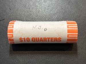 lot 150 image: Roll of Uncirculated State Quarters New Jersey