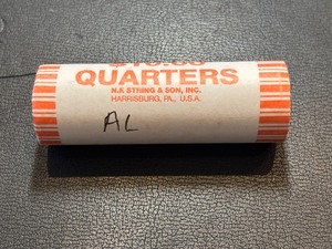 lot 153 image: Roll of Uncirculated State Quarters Alabama