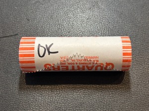 lot 154 image: Roll of Uncirculated State Quarters Oklahoma