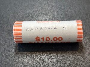 lot 132 image: Roll of Uncirculated State Quarters Alabama