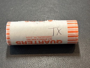 lot 133 image: Roll of Uncirculated State Quarters Texas