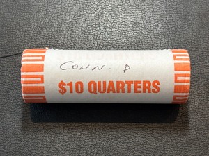lot 135 image: Roll of Uncirculated State Quarters Connecticut