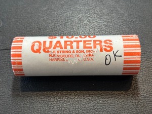 lot 138 image: Roll of Uncirculated State Quarters Oklahoma
