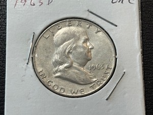 lot 118 image: 1963-D Franklin Half Dollar