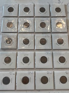 lot 119 image: Lincoln Wheat Cents