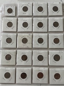 lot 120 image: Lincoln Wheat Cents