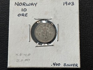 1903 Norway 10 Ore Silver
