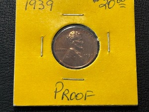 lot 91 image: 1939 Lincoln Cent Proof