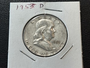 lot 109 image: 1953-D Franklin Half Dollar