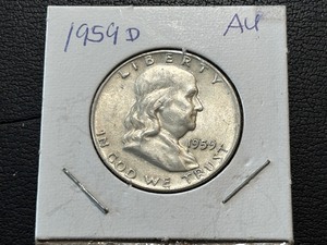 lot 114 image: 1959-D Franklin Half Dollar