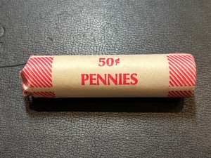 lot 98 image: Roll of Steel Lincoln Cents Uncirculated