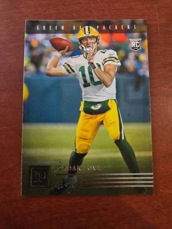 lot 116 image: 2020 Panini Jordan Love Rookie Card #PA-4