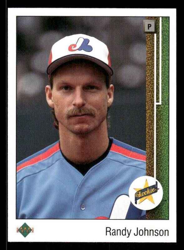lot 39 image: 1989 Upper Deck Randy Johnson Rookie #25