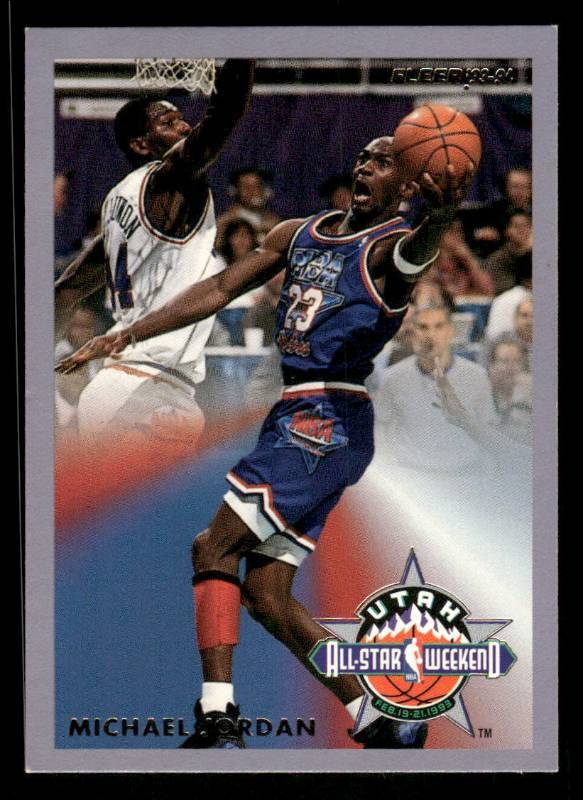 lot 103 image: 1993 Fleer NBA All-Star Insert Michael Jordan #5