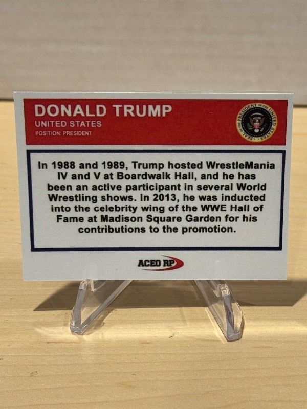 1989 Fleer ACEO RP Donald Trump Fuck Face Card L@@K!!! for Sale in