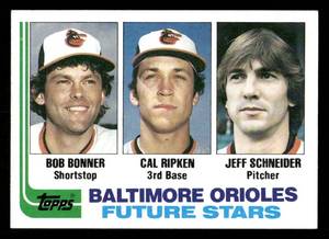 lot 5 image: 1982 Topps Cal Ripken Jr. Baseball Rookie Card #21