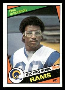 lot 23 image: 1984 Topps Eric Dickerson Football Rookie Card #280