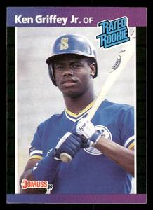lot 37 image: 1989 Donruss Ken Griffey Jr. Rookie Baseball Card #33