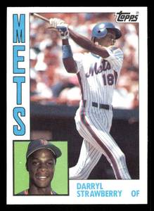 lot 40 image: 1984 Topps Darryl Strawberry Rookie Baseball Card #182