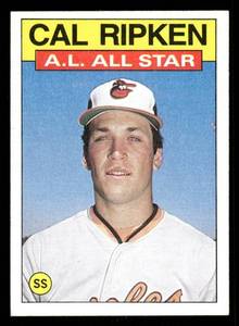 lot 42 image: 1985 Topps Cal Ripken Baseball Card #715