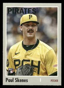 lot 44 image: 2024 Topps Heritage Paul Skenes Rookie Baseball Card #200