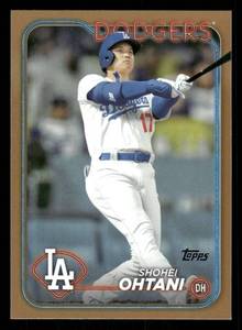 lot 46 image: 2024 Topps Shohei Ohtani Baseball Card #500 Gold Parallel Serial #d 4682024