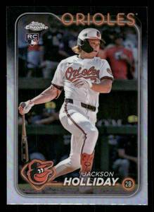 lot 49 image: 2024 Topps Chrome Jackson Holliday Refractor Rookie Card #USC200