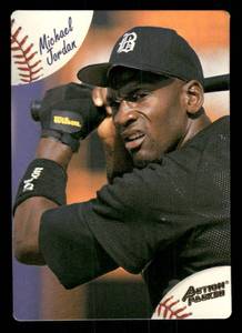 lot 51 image: 1994 Action Packed Michael Jordan Baseball Card #23