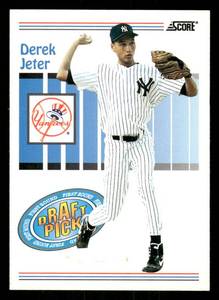 lot 52 image: 1993 Score Derek Jeter Rookie Card #489