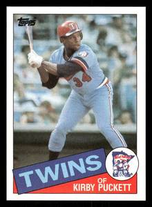 lot 54 image: 1985 Topps Kirby Puckett Rookie Baseball Card #536