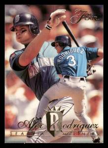lot 8 image: 1994 Flair Alex Rodriguez Rookie Baseball Card #340