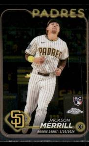 lot 161 image: 2024 Topps Chrome Jackson Merrill Rookie Card #USC57