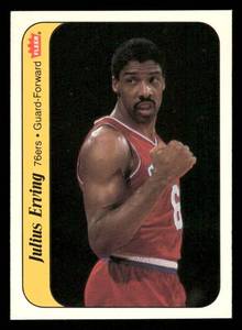 lot 186 image: 1986-87 Fleer Julius Erving Basketball Sticker Card #5
