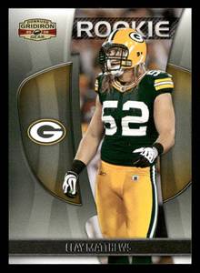 lot 190 image: 2009 Gridiron Gear Clay Matthews Rookie Card #125 Serial #d 934999