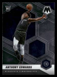 lot 184 image: 2020-21 Mosaic Anthony Edwards Rookie Card #201