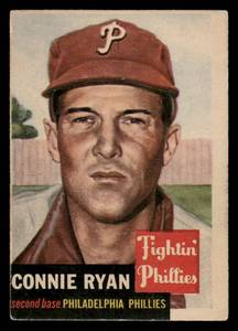 lot 174 image: 1953 Topps Connie Ryan Baseball Vintage Card #102