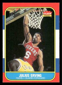 lot 152 image: 1986-87 Fleer Julius Erving Basketball Card #31